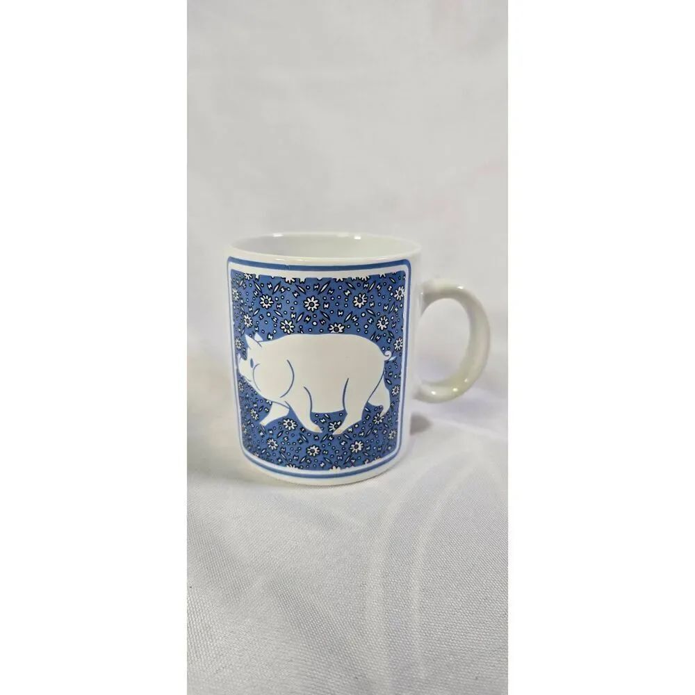 1980s JSNY White Ceramic Mug